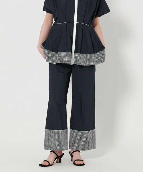 UNITED ARROWS/ユナイテッドアローズ エンブロイダリー イージーパンツ NAVY M(38) UNITED ARROWS/ユナイテッドアローズ エンブロイダリー イージーパンツ NAVY M(38)