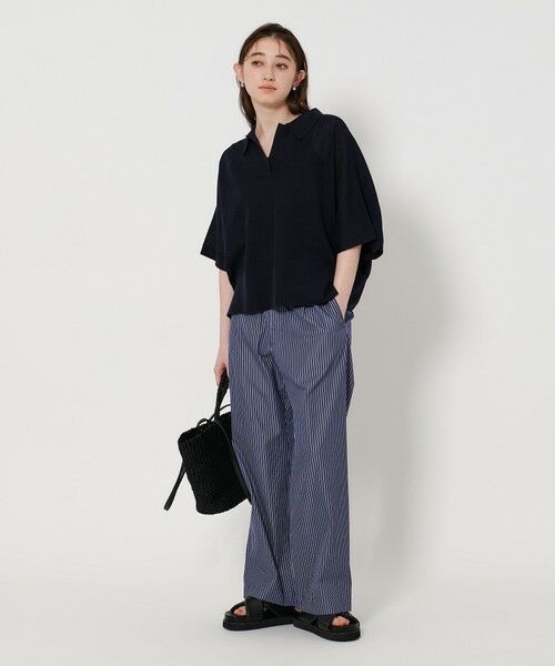 UNITED ARROWS パンツ 「ZOZO限定」シアサッカー オールギャザー