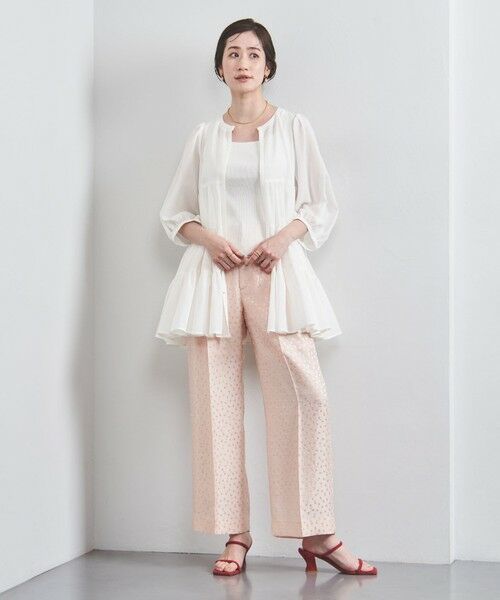 UNITED ARROWS / ユナイテッドアローズ その他パンツ | ドット サテン 2タック ワイドパンツ | 詳細7