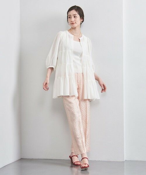 ドット サテン 2タック ワイドパンツ （その他パンツ）｜UNITED