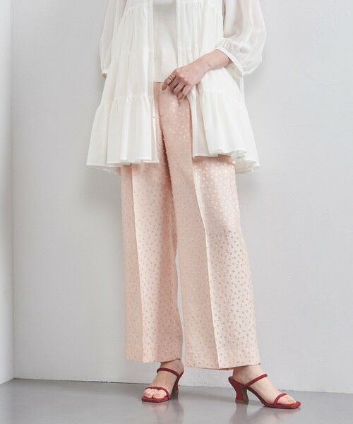 UNITED ARROWS / ユナイテッドアローズ その他パンツ | ドット サテン 2タック ワイドパンツ | 詳細3