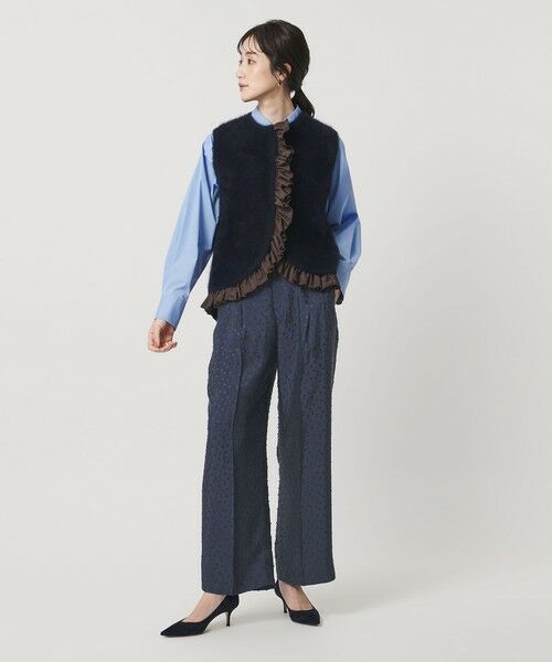 UNITED ARROWS / ユナイテッドアローズ その他パンツ | ドット サテン 2タック ワイドパンツ | 詳細11