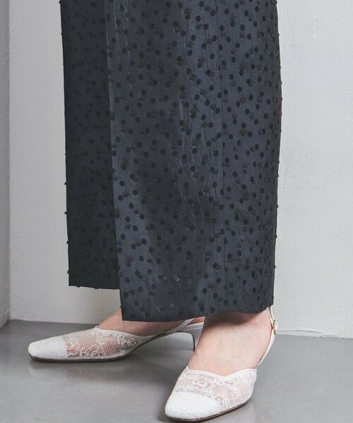 UNITED ARROWS / ユナイテッドアローズ その他パンツ | ドット サテン 2タック ワイドパンツ | 詳細18