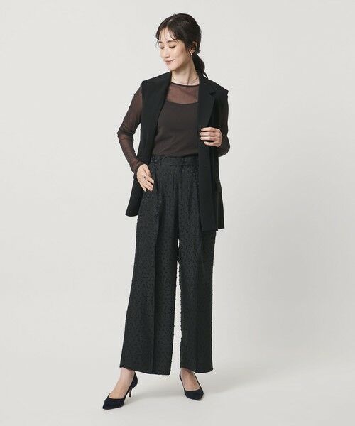 UNITED ARROWS / ユナイテッドアローズ その他パンツ | ドット サテン 2タック ワイドパンツ | 詳細26