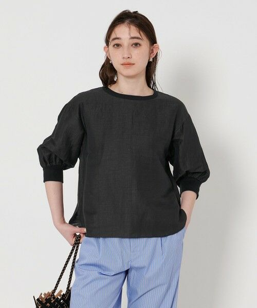 【美品】ドゥーズィエムクラス　ボリュームスリーブブラウス　黒 Deuxieme Classe（ドゥーズィエムクラス）の「*Volume sleeve