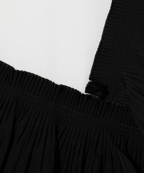 新品タグ付　UNITED ARROWS プリーツフリル コンビ カットソー　完売 UNITED ARROWS｜プリーツフリル コンビ カットソー BLK