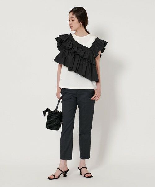 新品タグ付　UNITED ARROWS プリーツフリル コンビ カットソー　完売 UNITED ARROWS tシャツ プリーツフリル コンビ カットソー