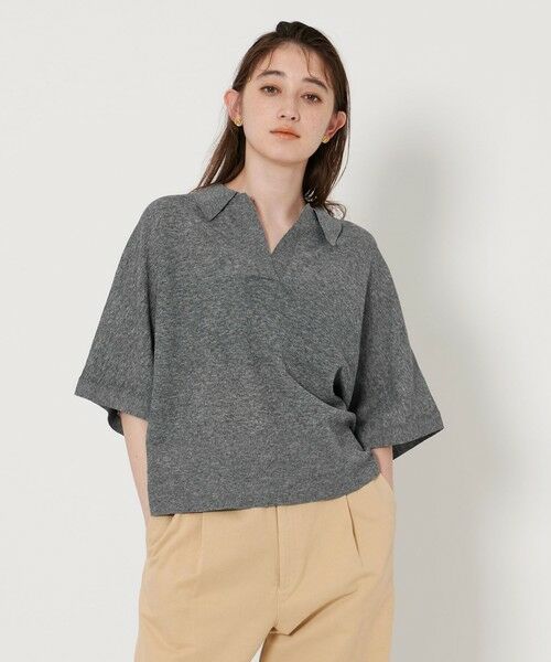 UNITED ARROWS / ユナイテッドアローズ ニット・セーター | シアー スキッパーニット | 詳細1