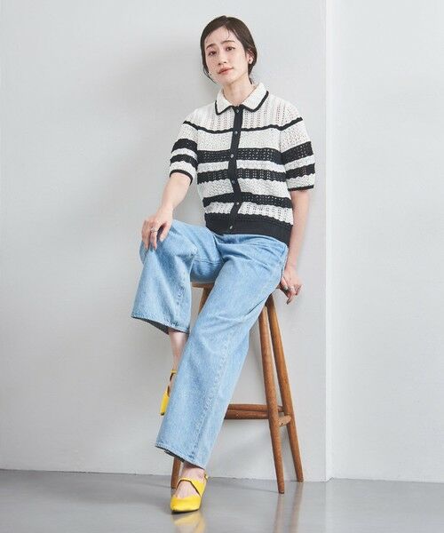 UNITED ARROWS ポロニット BEAUTY＆YOUTH UNITED ARROWS ニット セーター メッシュ