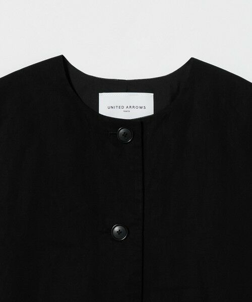 UNITED ARROWS ノースリーブベスト 黒/白 UNITED ARROWS ベスト ジレ シャーリング レディース : ZOZOTOWN