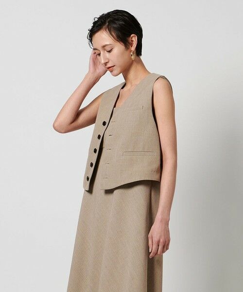 UNITED ARROWS/ユナイテッドアローズ リネンライク ベスト NATURAL FREE UNITED ARROWS/ユナイテッドアローズ リネンライク ベスト NATURAL FREE