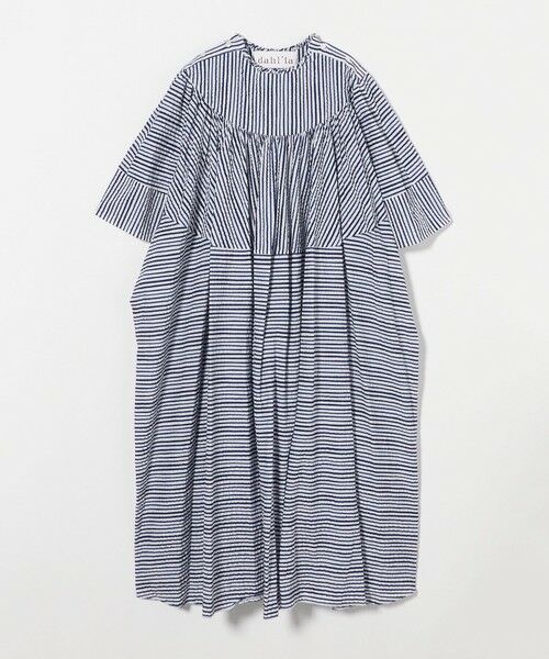 UNITED ARROWS/ユナイテッドアローズ <dahl'ia>ストライプ ボリューム ワンピース NAVY FREE UNITED ARROWS/ユナイテッドアローズ <dahl'ia>ストライプ ボリューム ワンピース NAVY FREE