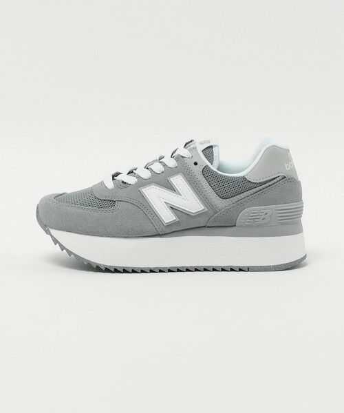 24.0 ニューバランス　WL574ZSD グレー　WL574+　厚底スニーカー NEW BALANCE WL574ZSD 