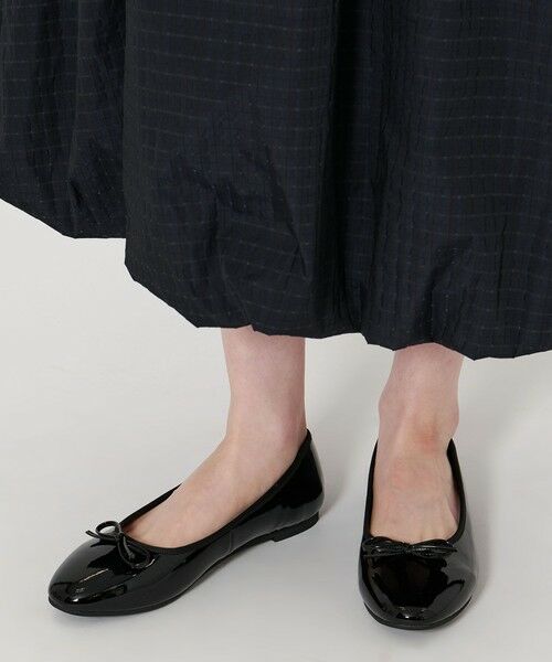 UNITED ARROWS/ユナイテッドアローズ レイン レザー バレエシューズ BLACK 24cm(37) UNITED ARROWS/ユナイテッドアローズ レイン レザー バレエシューズ BLACK 24cm(37)