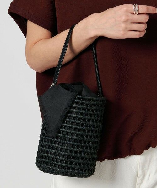 ユナイテッドアローズ　かごバッグ　黒 ネットライク バスケット （かごバッグ）｜UNITED ARROWS