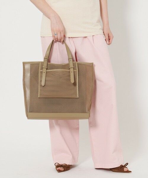 UNITED ARROWS/ユナイテッドアローズ COMFY メッシュ トートバッグ BEIGE FREE UNITED ARROWS/ユナイテッドアローズ COMFY メッシュ トートバッグ BEIGE FREE