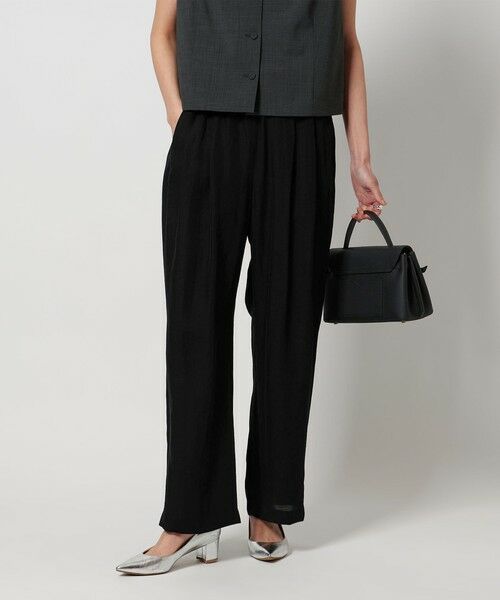 UNITED ARROWS/ユナイテッドアローズ タック イージーパンツ BLACK M(38) UNITED ARROWS/ユナイテッドアローズ タック イージーパンツ BLACK M(38)