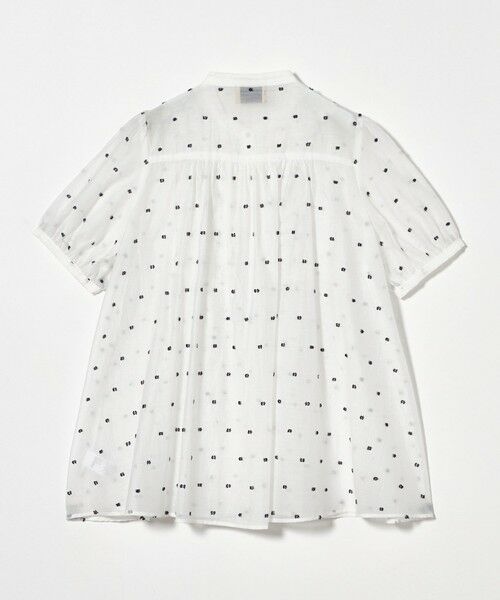 今期 新品 ユナイテッドアローズ ドット柄フリルブラウス heyon