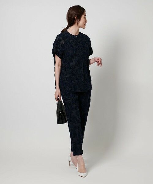 ユナイテッドアローズ UNITED ARROWS ネイビー ペイズリー ブラウス UNITED ARROWS（ユナイテッドアローズ）の「UWSC ペイズリー