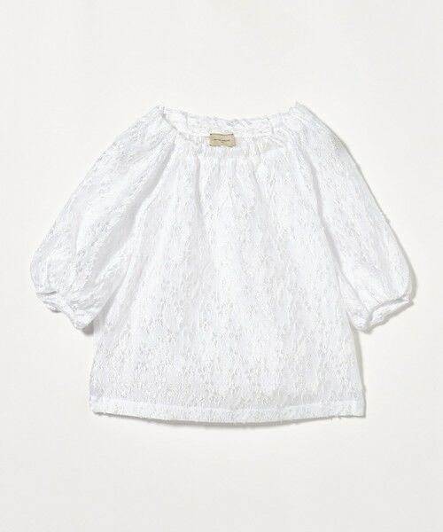 値下OHGA FLOWER BLOUSE フラワージャガードブラウス ホワイト 値下OHGA FLOWER BLOUSE フラワージャガードブラウス ホワイト