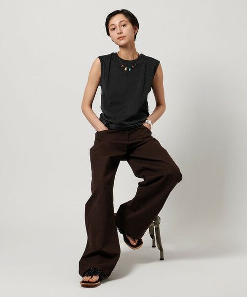 UNITED ARROWS / ユナイテッドアローズ カットソー | ラメ ノースリーブ カットソー | 詳細8