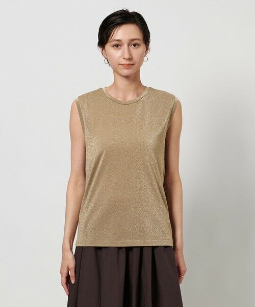 UNITED ARROWS / ユナイテッドアローズ カットソー | ラメ ノースリーブ カットソー | 詳細18