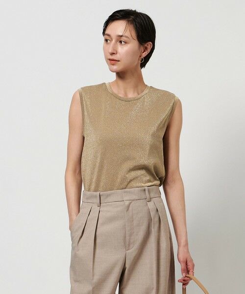 UNITED ARROWS / ユナイテッドアローズ カットソー | ラメ ノースリーブ カットソー | 詳細16