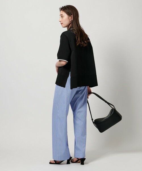 UNITED ARROWS ミニマルフリルニット　ブラック ミニマルフリル ニット 5SL（ニット/セーター）｜UNITED ARROWS
