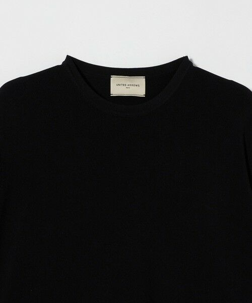 タグ付新品【UNITED ARROWS】エンブロティアードショートスリーブニット 新品 UNITED ARROWS エンブロティアードコンビショートスリーブ