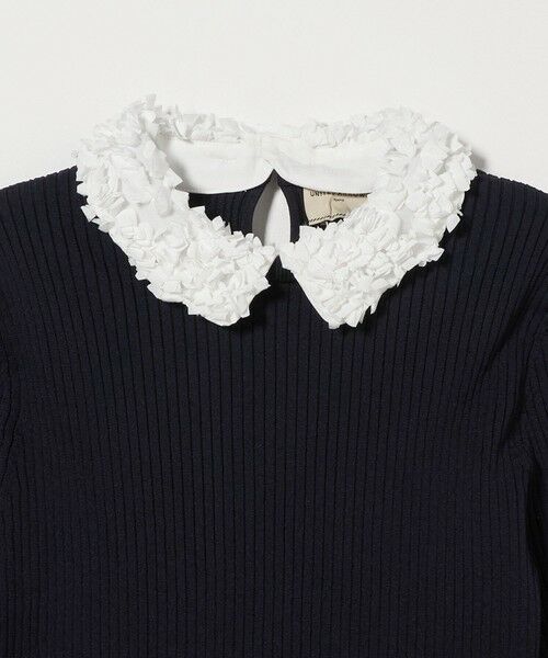 UNITED ARROWS ユナイテッドアローズ フラワーモチーフ　ニット ユナイテッドアローズ 3D フラワーモチーフ ニット グレー