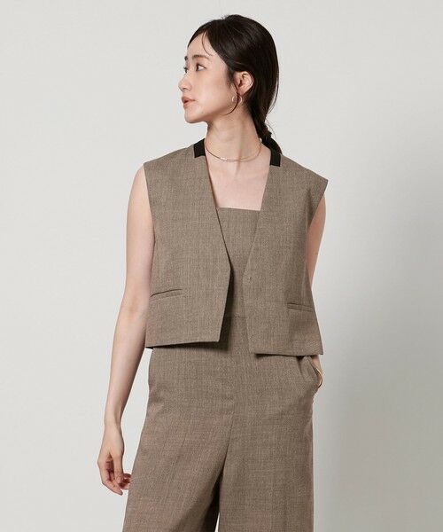 UNITED ARROWS/ユナイテッドアローズ SPARK ツイル ベスト BEIGE FREE UNITED ARROWS/ユナイテッドアローズ SPARK ツイル ベスト BEIGE FREE