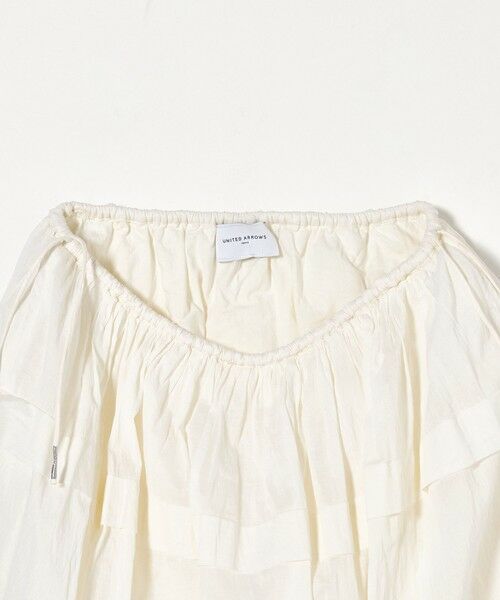 UNITED ARROWS コットンティアードマキシスカート　ブルー青　綿ロング UNITED ARROWS コットンティアードマキシスカート ブルー青 綿