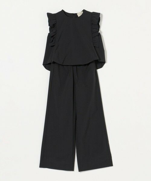 BEAUTY&YOUTH Vネックオールインワン ブラック H BEAUTY&YOUTH＞ V NECK ALL IN ONE ¥42,900 Color: DK.Grey