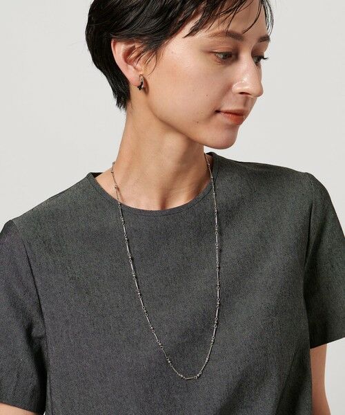 UNITED ARROWS / ユナイテッドアローズ ネックレス・ペンダント・チョーカー | ＜PHILIPPE AUDIBERT＞GARNET SLV ロングネックレス | 詳細1