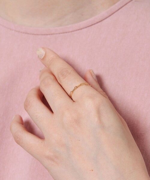 UNITED ARROWS/ユナイテッドアローズ <les bonbon>K18 FILIPPA チェーンリング GOLD 9号 UNITED ARROWS/ユナイテッドアローズ <les bonbon>K18 FILIPPA チェーンリング GOLD 9号