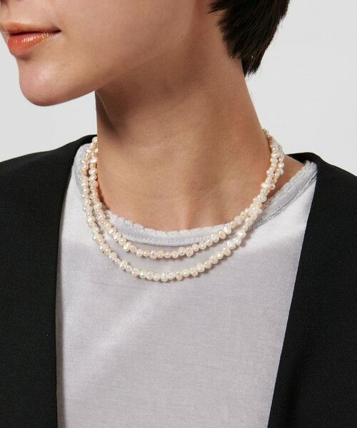 UNITED ARROWS / ユナイテッドアローズ ネックレス・ペンダント・チョーカー | ＜les bonbon＞EFTLS PL ロングネックレス2（WHITE）