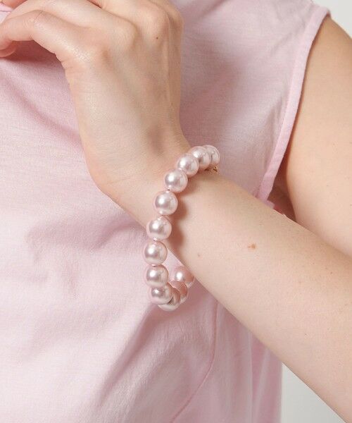 UNITED ARROWS/ユナイテッドアローズ カラーイミテーションパール ブレスレット LT. PINK FREE UNITED ARROWS/ユナイテッドアローズ カラーイミテーションパール ブレスレット LT. PINK FREE