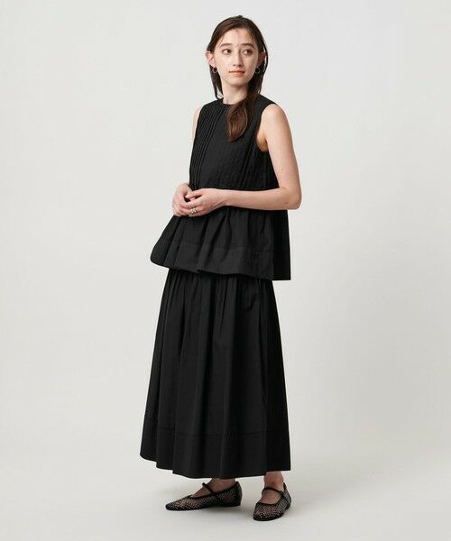 ユナイテッドアローズ シルクノースリーブ UNITED ARROWS コットンシルク シルキータックノースリーブ
