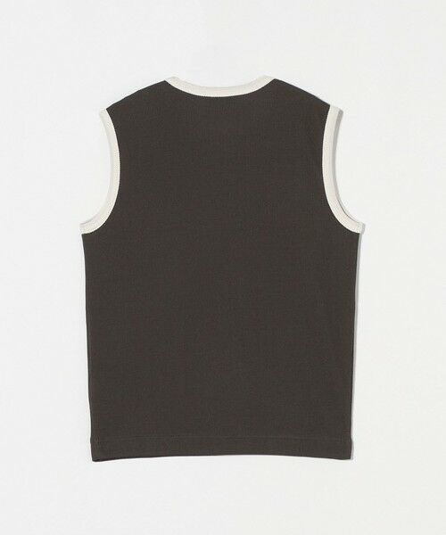 UNITED ARROWS / ユナイテッドアローズ カットソー | リブバイカラーパイピング ノースリーブカットソー | 詳細16