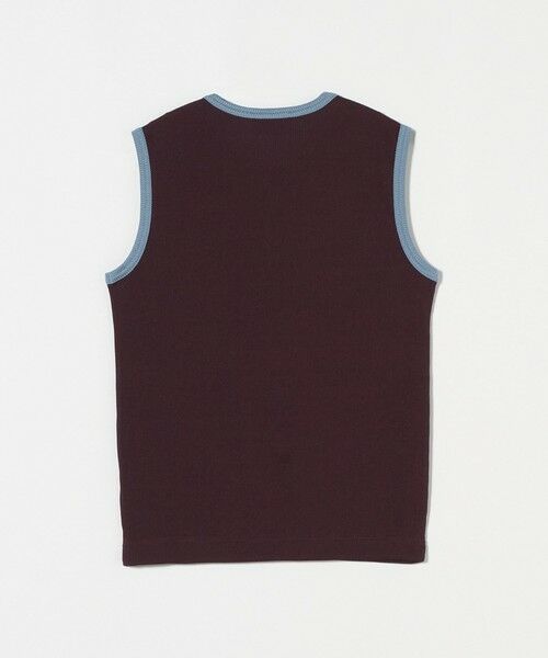 UNITED ARROWS / ユナイテッドアローズ カットソー | リブバイカラーパイピング ノースリーブカットソー | 詳細26