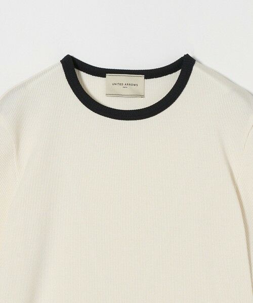 UNITED ARROWS / ユナイテッドアローズ カットソー | リブバイカラーパイピング ショートスリーブカットソー | 詳細5
