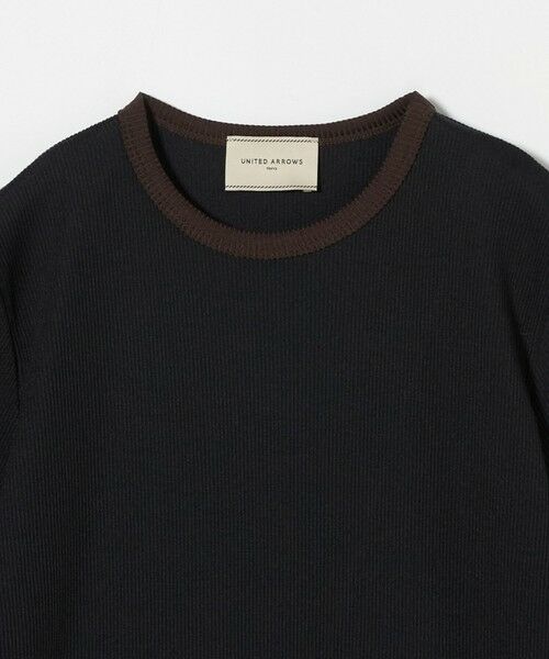 UNITED ARROWS / ユナイテッドアローズ カットソー | リブバイカラーパイピング ショートスリーブカットソー | 詳細11