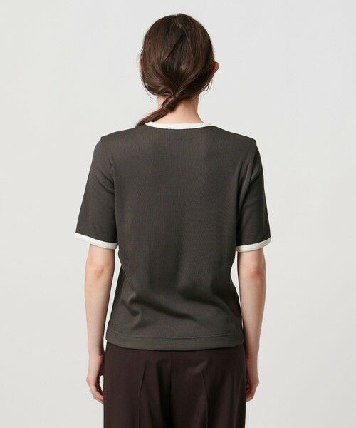 UNITEDARROWS TOKYO リブバイカラーパイピング Tシャツホワイト UNITED ARROWS｜バイカラーパイピング ショートスリーブ
