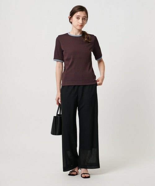 UNITED ARROWS / ユナイテッドアローズ カットソー | リブバイカラーパイピング ショートスリーブカットソー | 詳細23