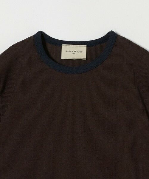 UNITED ARROWS / ユナイテッドアローズ カットソー | リブバイカラーパイピング ショートスリーブカットソー | 詳細27