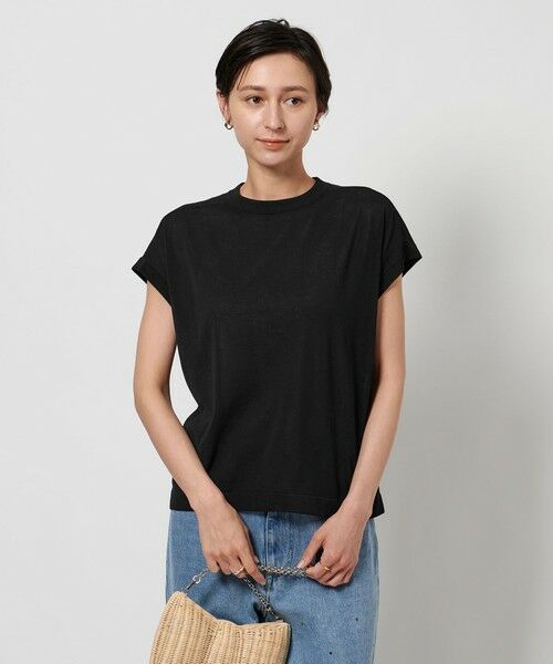 新品BEAUTY&YOUTH Vネック フレンチスリーブ ニット BEAUTY＆YOUTH UNITED ARROWS ニット セーター Vネック フレンチ