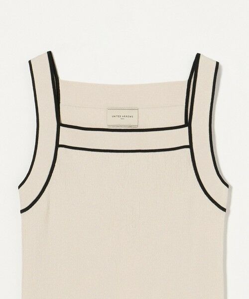 UNITED ARROWS / ユナイテッドアローズ キャミソール・チューブトップ | リブスクエアネック パイピングキャミソール - ウォッシャブル - | 詳細8