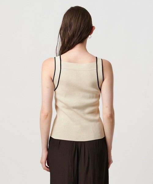 UNITED ARROWS / ユナイテッドアローズ キャミソール・チューブトップ | リブスクエアネック パイピングキャミソール - ウォッシャブル - | 詳細5