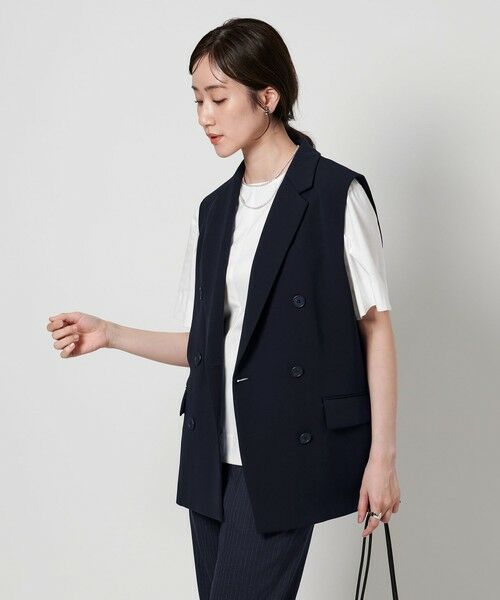 UNITED ARROWS/ユナイテッドアローズ drapy テーラード ベスト NAVY S(36) UNITED ARROWS/ユナイテッドアローズ drapy テーラード ベスト NAVY S(36)