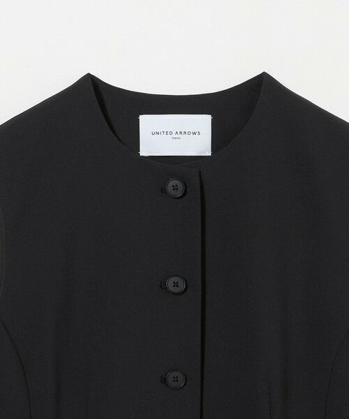 UNITED ARROWS - UNITED ARROWSウール シルク ツイル ペプラム ベスト UNITED ARROWS（ユナイテッドアローズ）の「ウール シルク